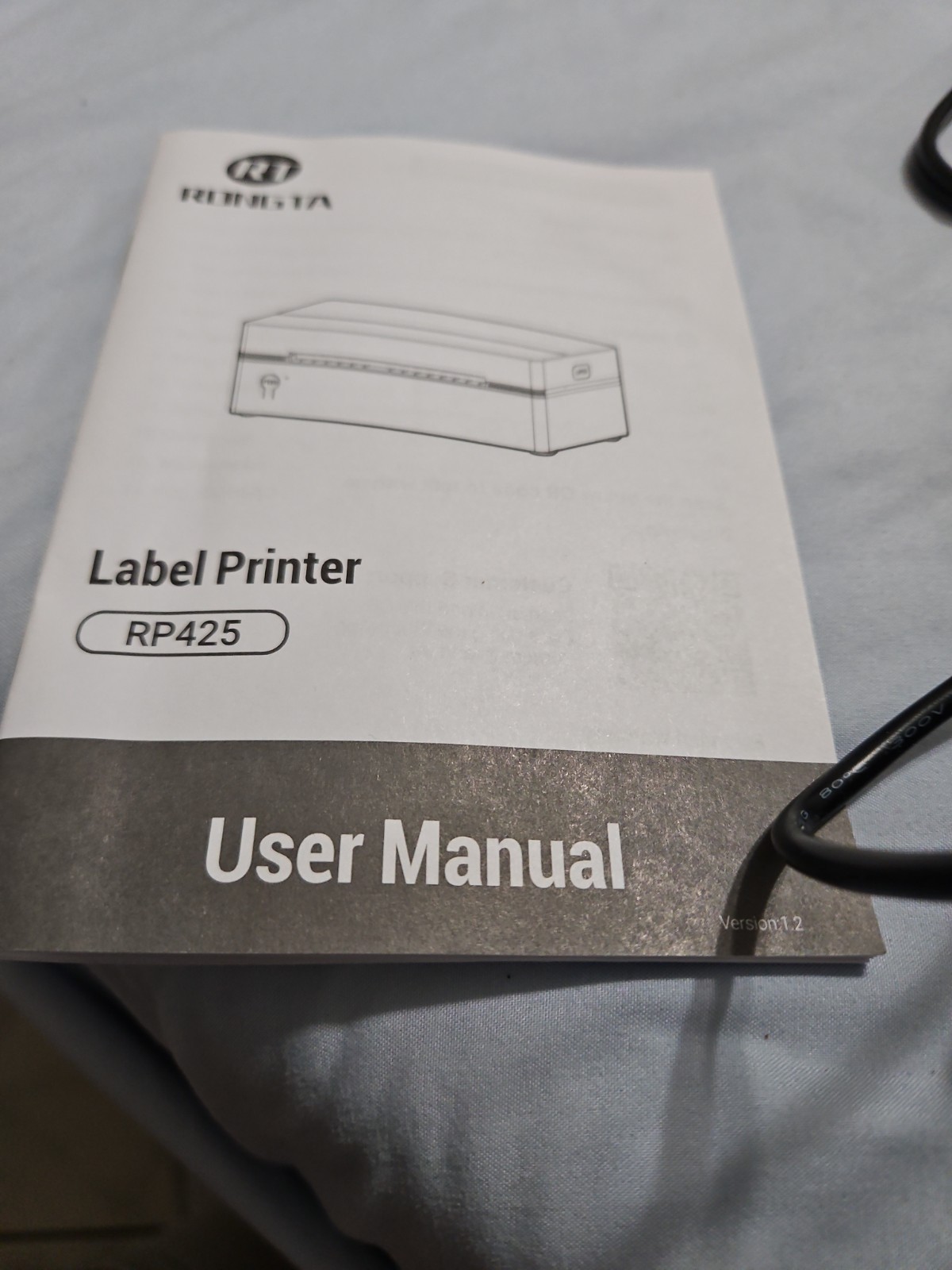 Rongta Bluetooth Thermal Shipping Label Printer, Wireless 4×6 Small, Black