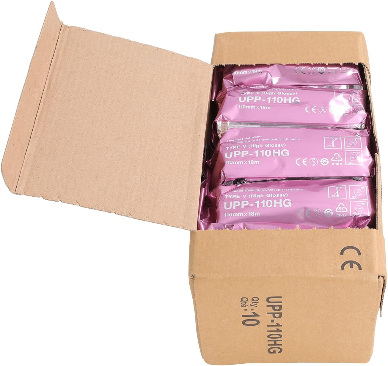UPP-110HG High Gloss Ultrasound Paper Film/Media 10 Rolls/Bx,Replacement for Son