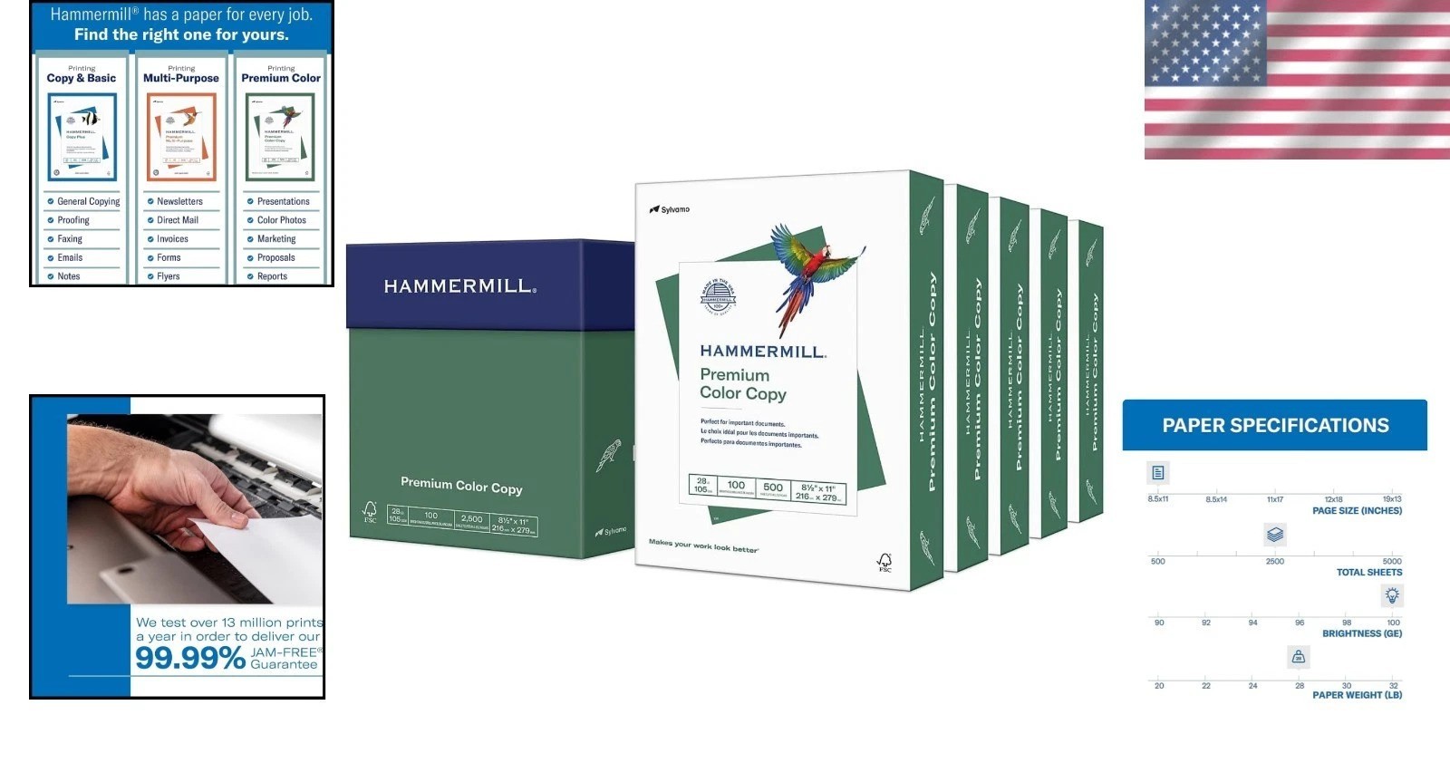 High Brightness Color Copy Paper – 100 Bright