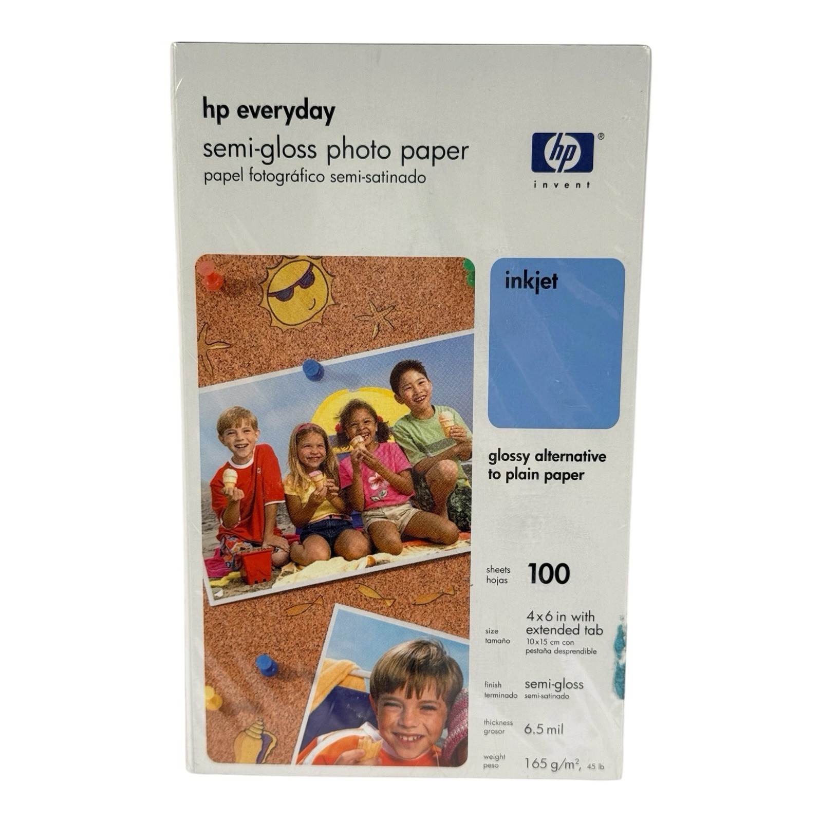 2 Packs HP Everyday Inkjet Photo Paper Semi Gloss 4″ x 6″, 100 Sheets New Sealed