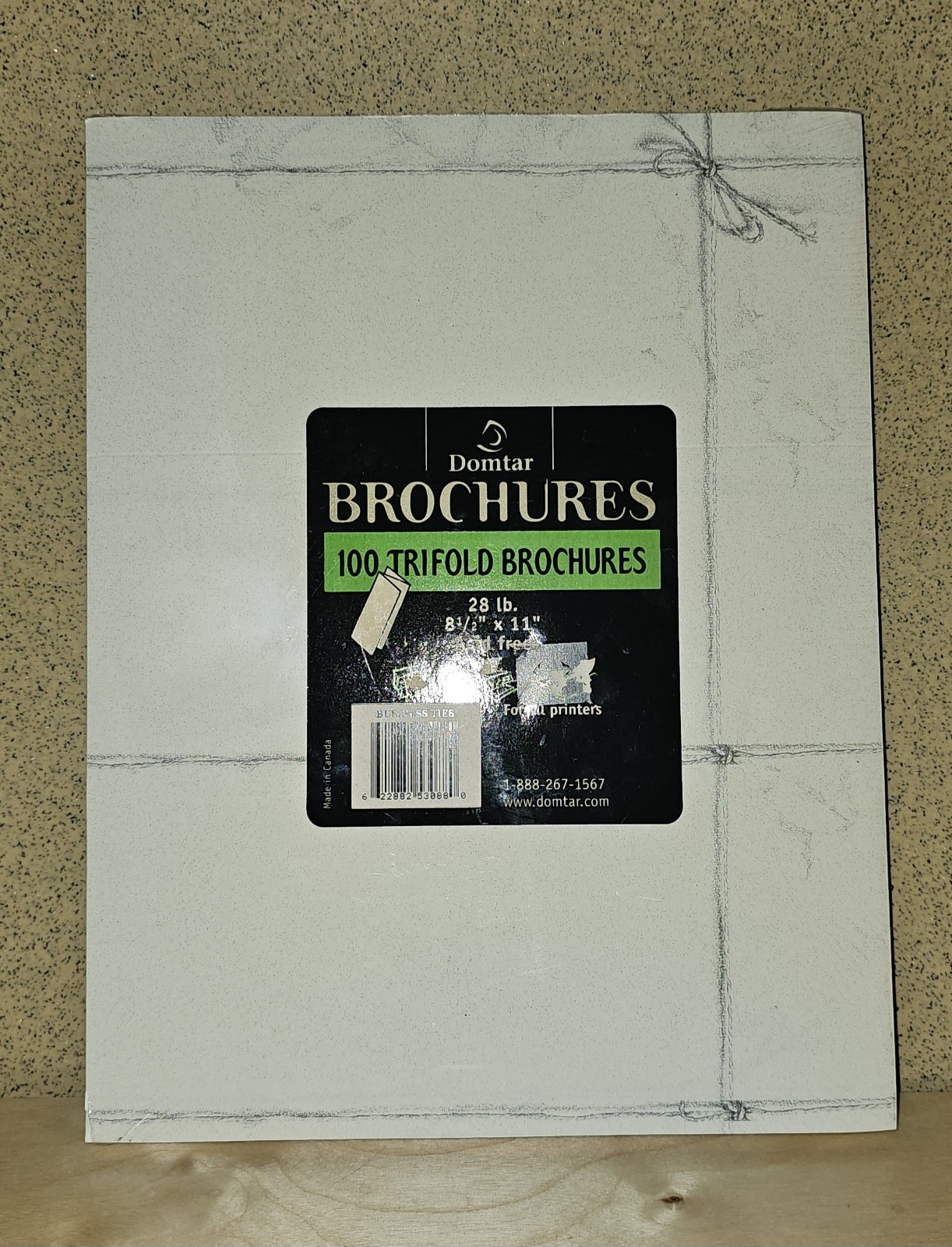 Domtar Trifold Brochure Paper, 8 1/2″ x 11″, +/- 300 Sheets Total