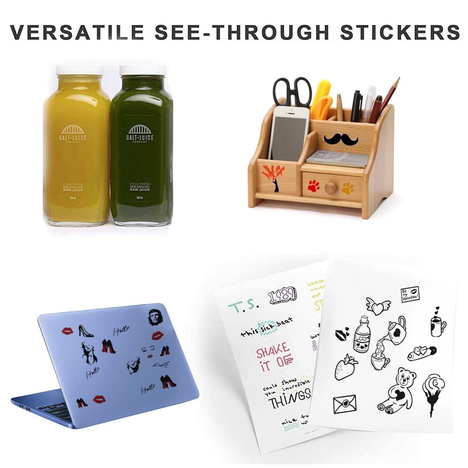 Printable Transparent Sticker Paper, Premium Clear Sticker Paper 8.5″ x 11″ (…