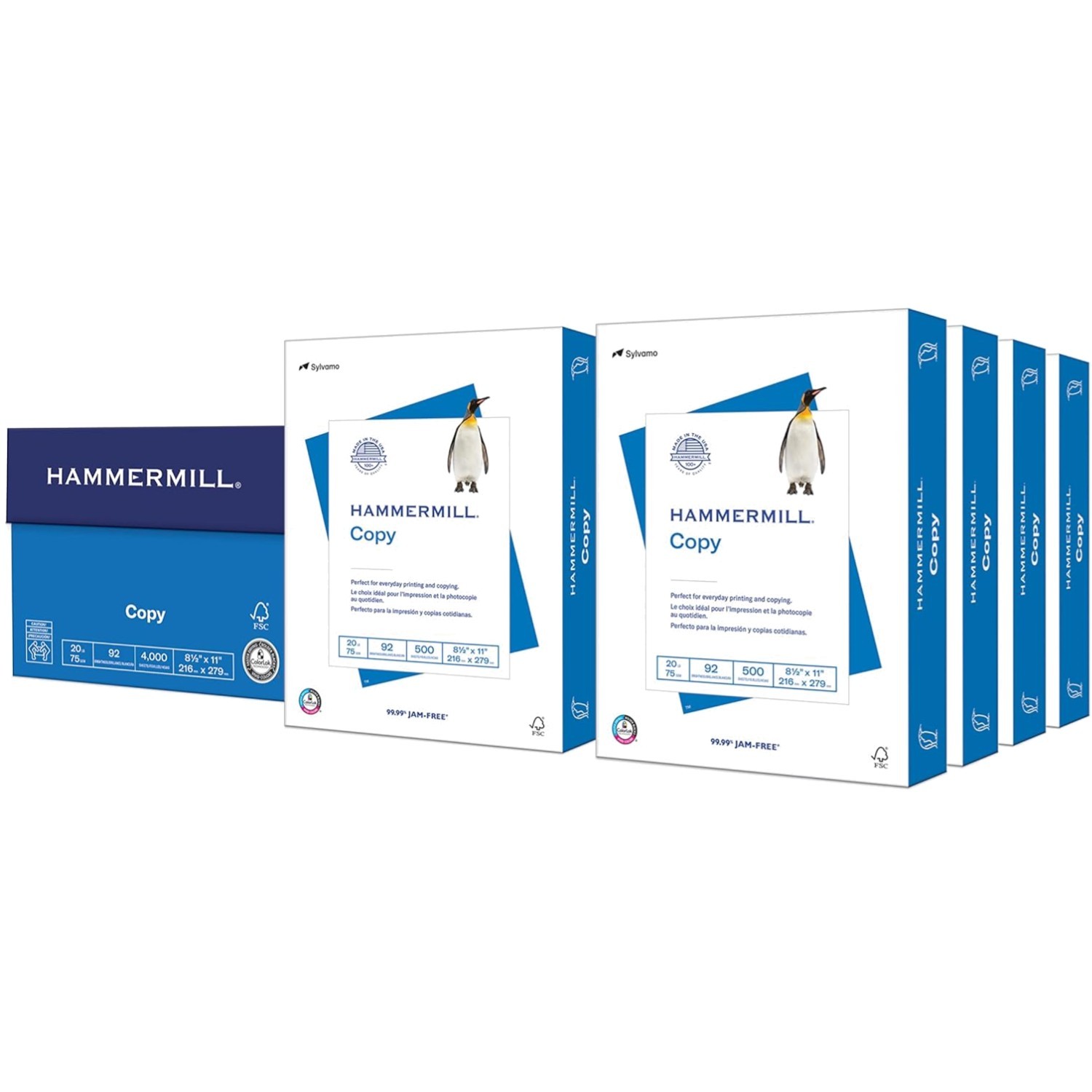 Acid-Free 8.5×11 Copy Paper – 4000 Sheets, 92 Brightness