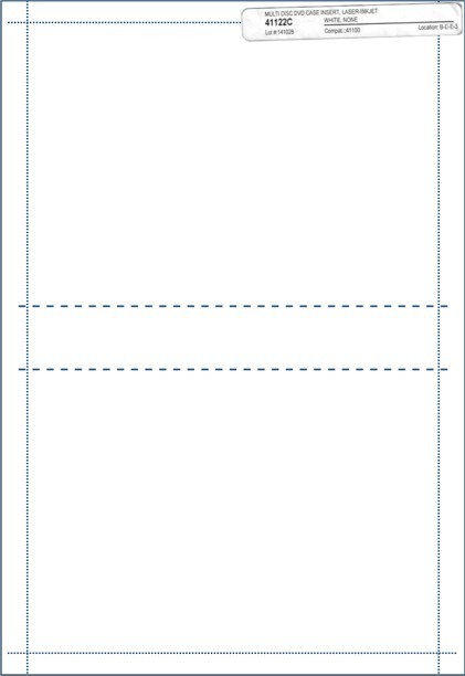 =MATTE FINISH= DVD Box INSERTS for 27mm Thick DVD Boxes 100-Pak