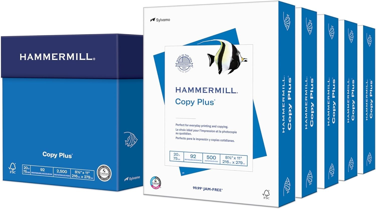 20 lb Copy Plus Paper, 2500 Sheets, 8.5×11 – 92 Brightness Guaranteed