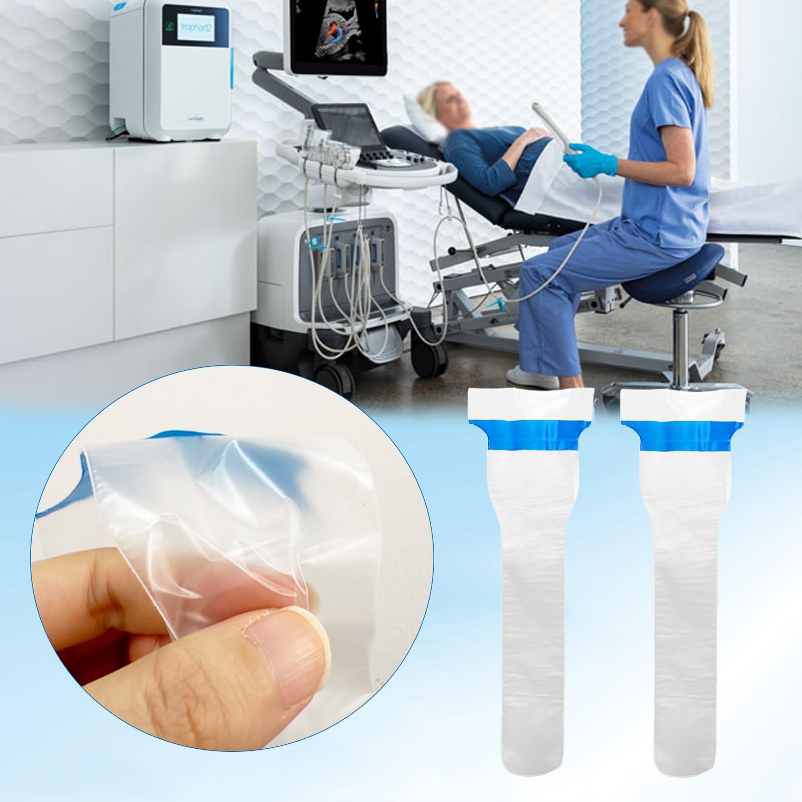 Ultrasound Probe Cover Endocavity Transducer Cover Latex Free Non Sterile Di…