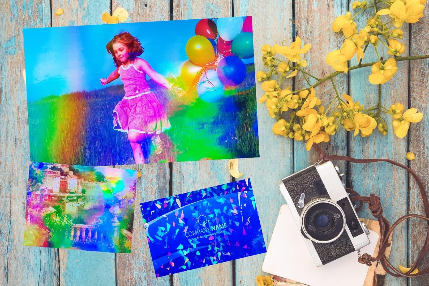 25 Sheets 8.25×11.7 Inches Clear Holographic Premium Cold Laminated Film
