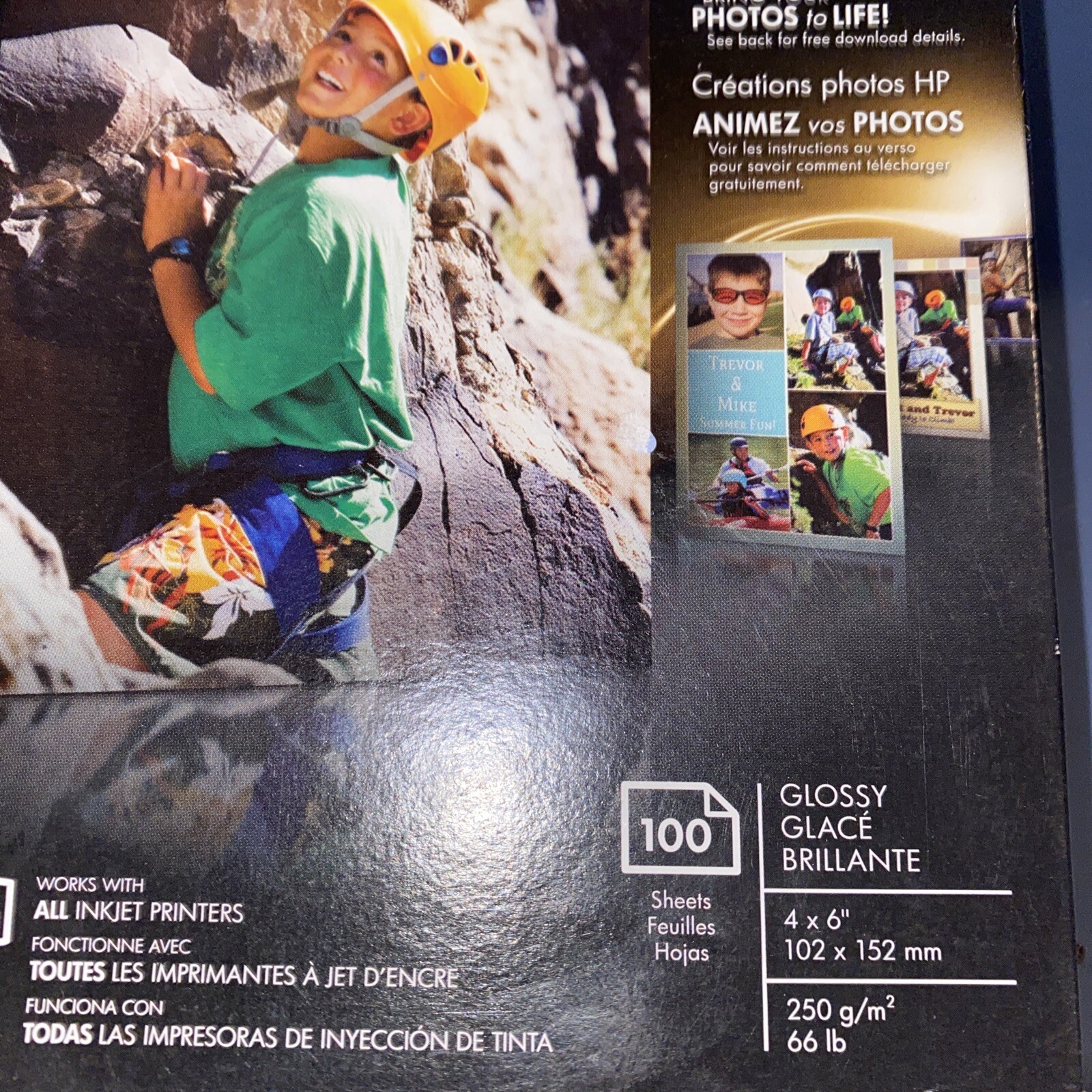 Hewlett Packard Q6638A 4 x 6 inch Glossy Printer Paper – 100 Sheets