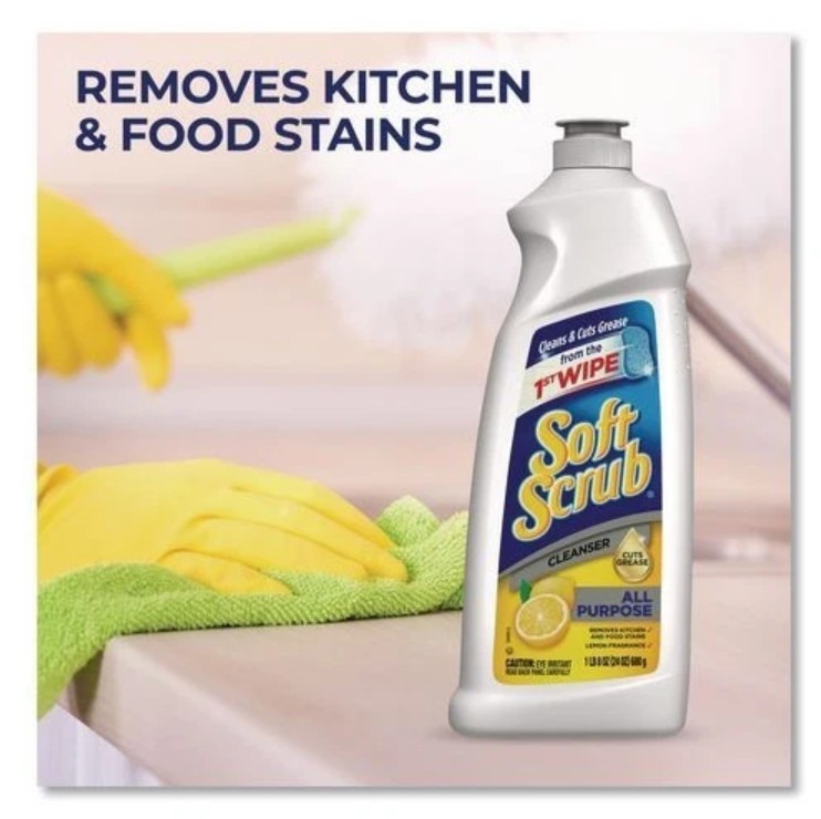 All Purpose Surface Cleanser, Commercial, Lemon Scent, 36 oz Bottle, 6/Carton