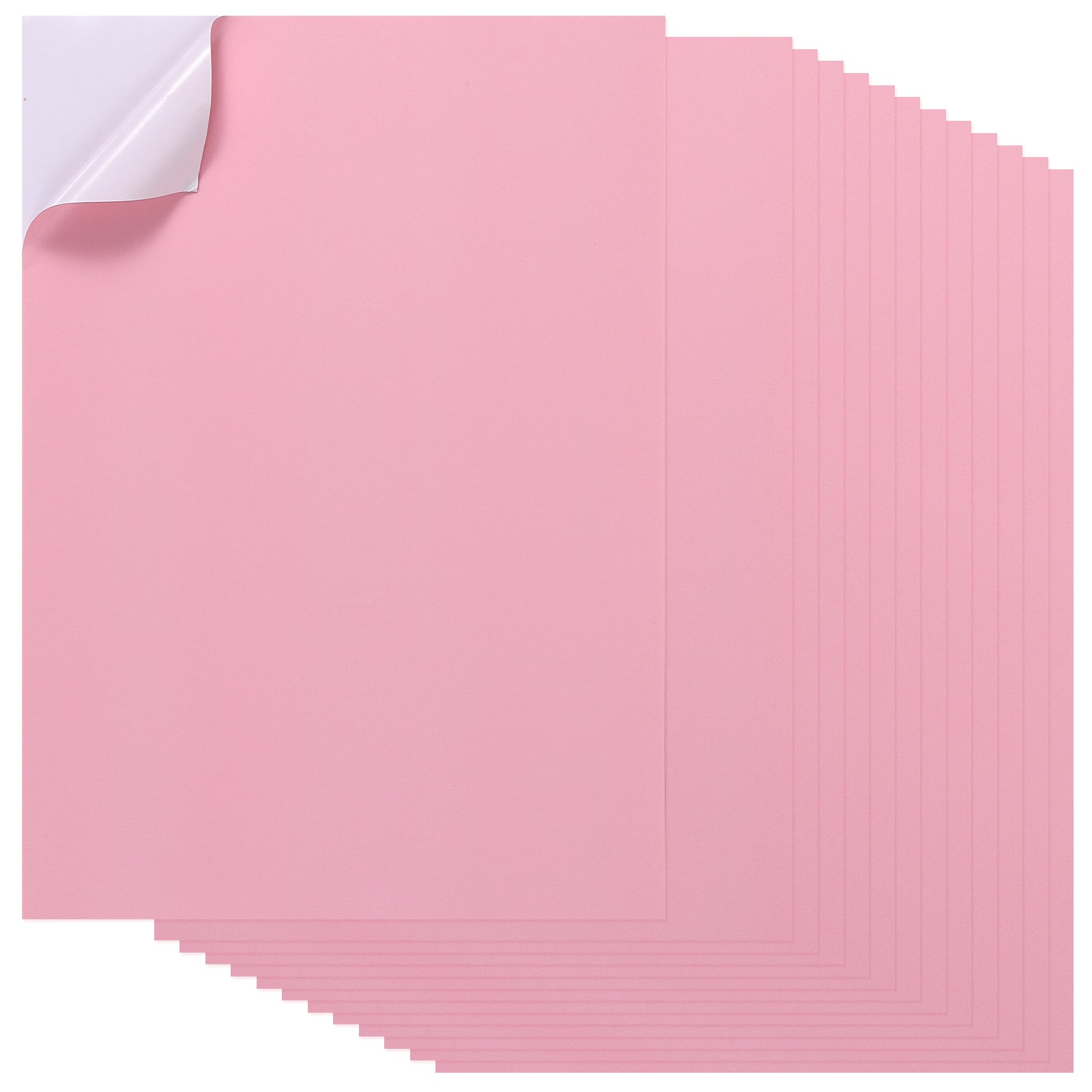 20 Sheets A4 Shipping Label Stickers, Pink, for Full Sheet Label