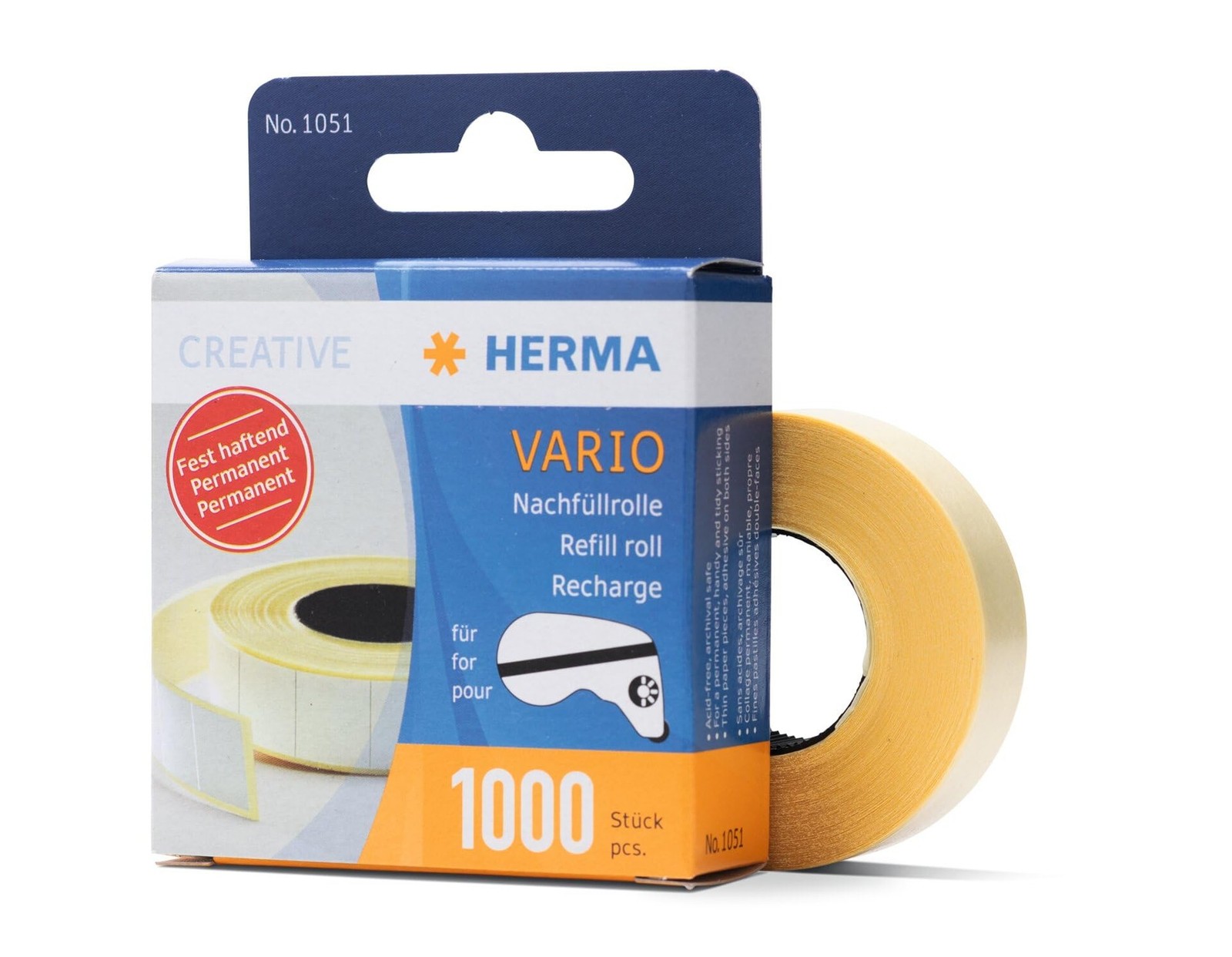 Permanent Paper Sticker Refill Pack 1000 Sheets for Labeling Craft Use, New, USA