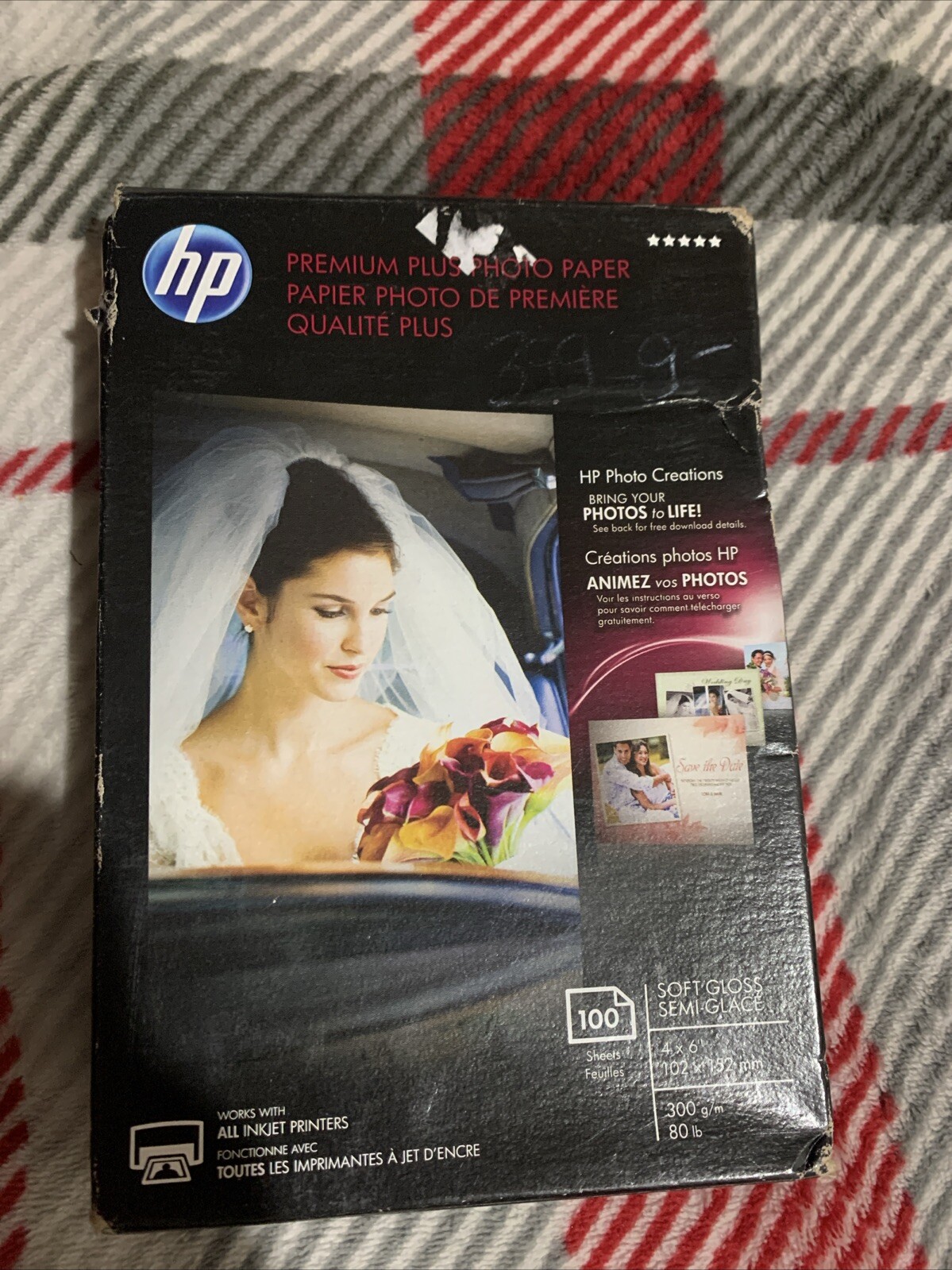 HP PREMIUM PLUS PHOTO PAPER 4X6″ Semi-GLOSS pack of 100 sheets NEW