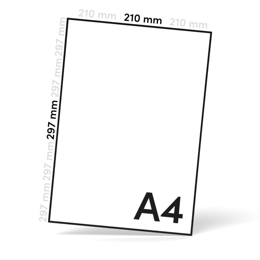 50x Craft Paper White A4 210x 297mm 140g Splendor Organ Extra White White…