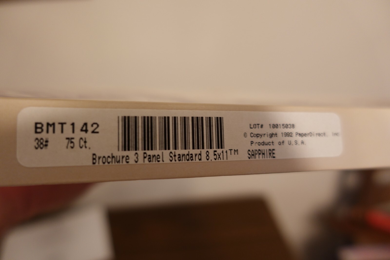 Paper Direct Folding Brochure. BT142 – 8.5 x 11- 75 pages per box.