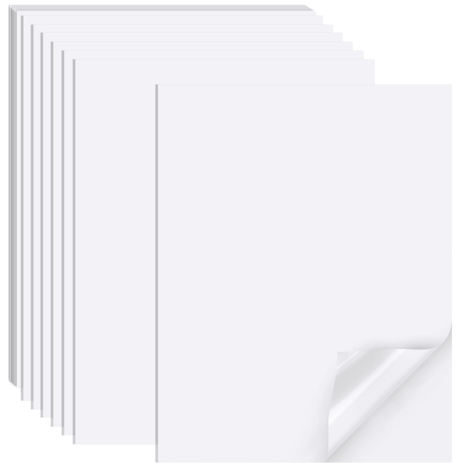 Full Sheet Labels, 40 Pages 8.5×11, Matte Sticker Paper, Printer Compatible
