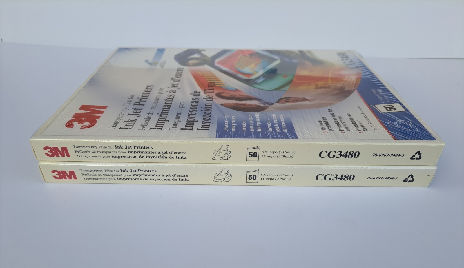 Lot Of 2 3M Transparency Film Ink Jet Printers 50 Sheets Pack CG3480 BIN97
