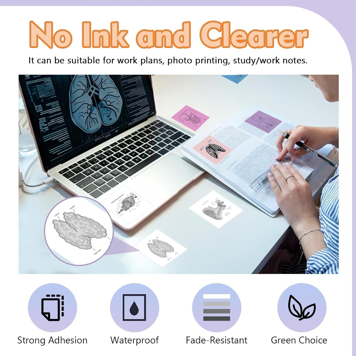 9 Rolls Mini Thermal Sticker Paper for Mini Inkless Printer, BPA/BPS Free | 3…
