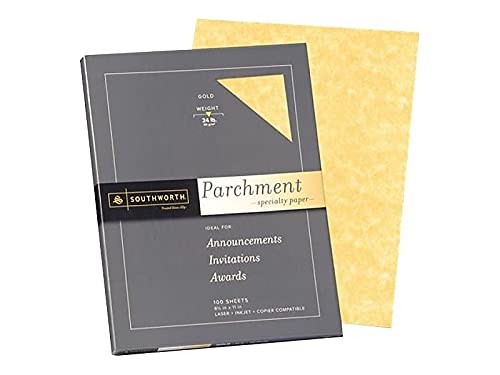 Southworth® Parchment Specialty Paper, 8 1/2″ x 11″, 24 Lb, Gold, Pack Of 100