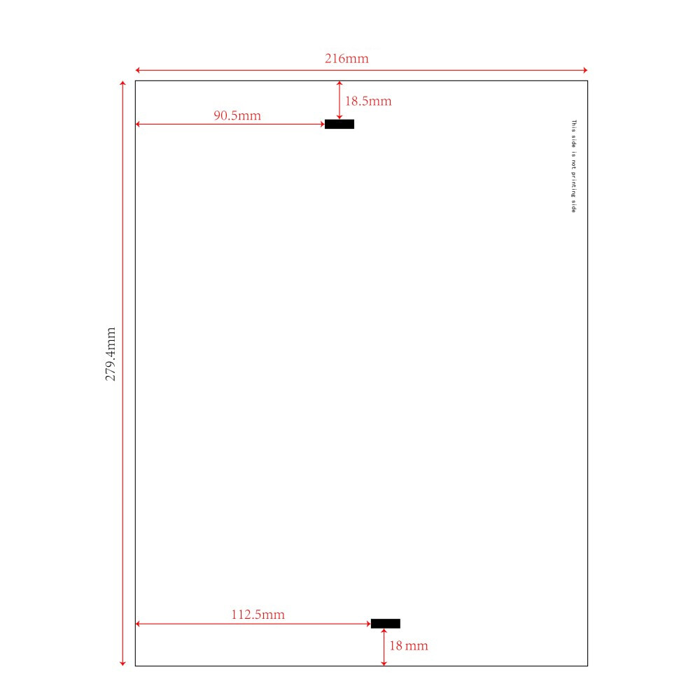 Folded A4 Thermal Continuous Paper 8.5×11″ For M08F M832 Hprt Printer 100-1000