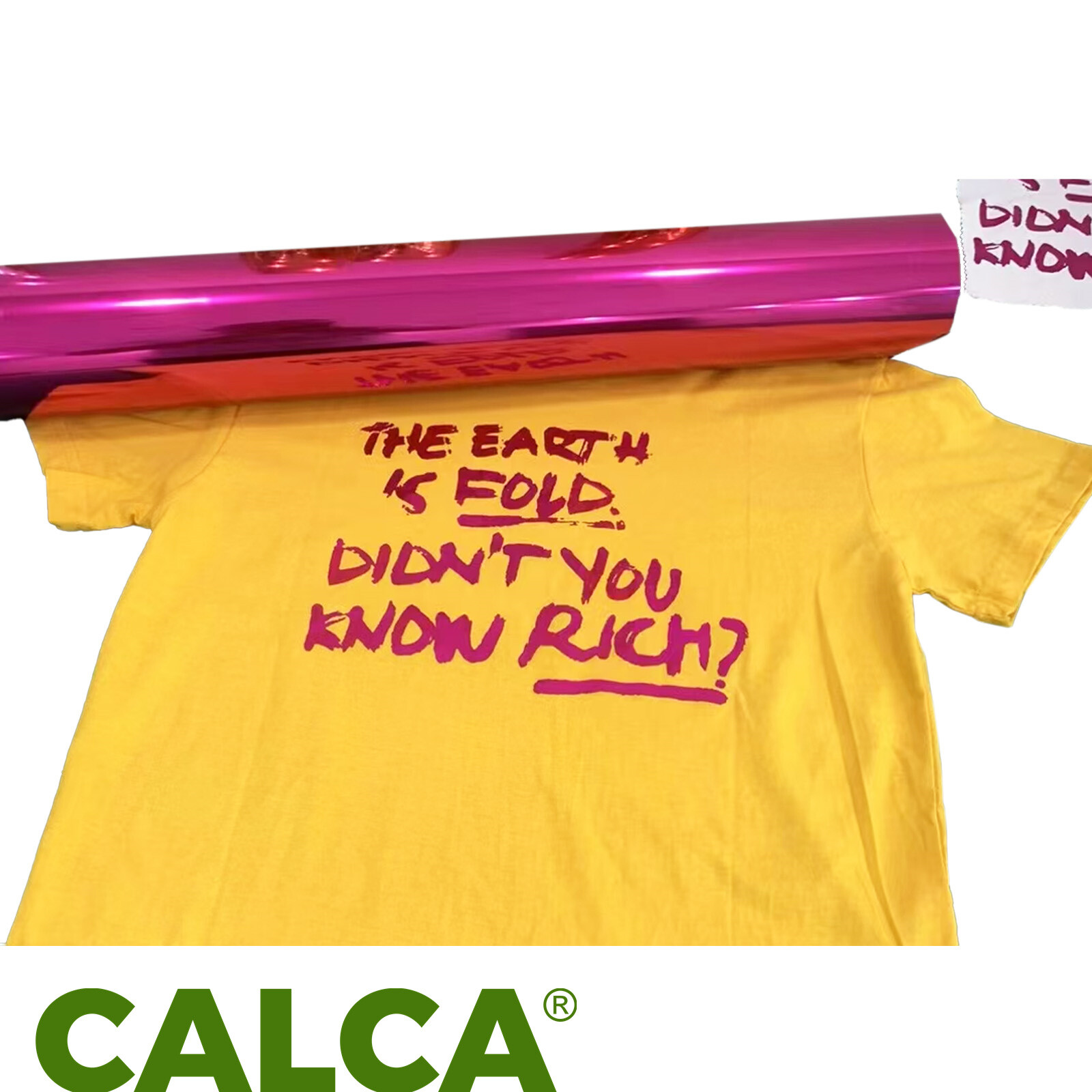 CALCA Cold Peel 13in x 32.8ft / 13in x 164ft DTF Hot Pink Film Roll
