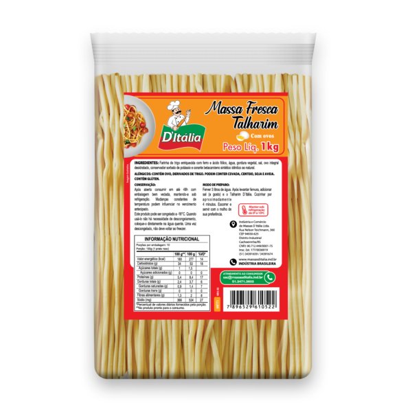 Massa Fresca Talharim Caseira MT1 1kg